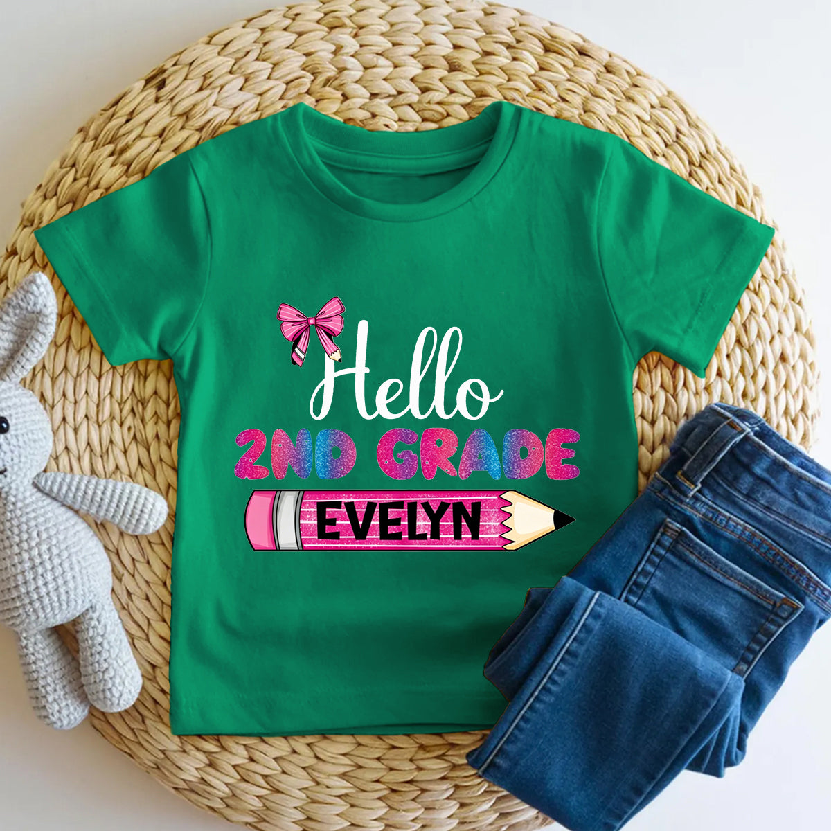 Personalized Name And Grade Hello 2nd Grade It'S Me Toddler T-shirts