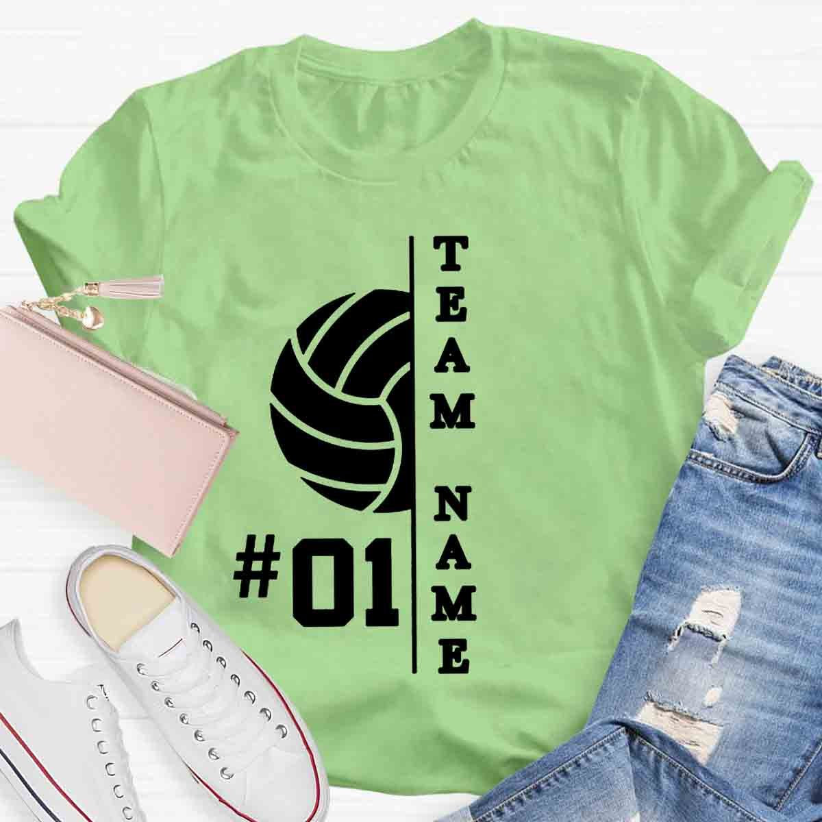 Personalized Team Name And Number T-Shirt