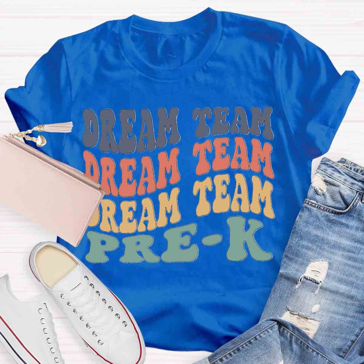 Personalized Grade Dream Team Color Block T-Shirt