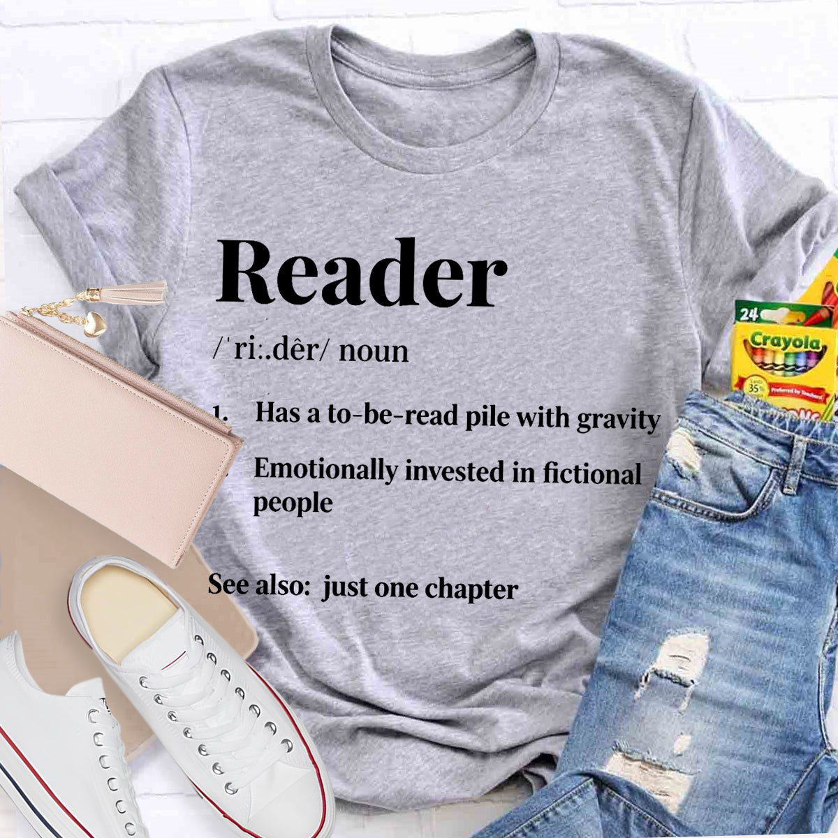 Reader Has A To Be Read Pile With Gravity Teacher T-shirt
