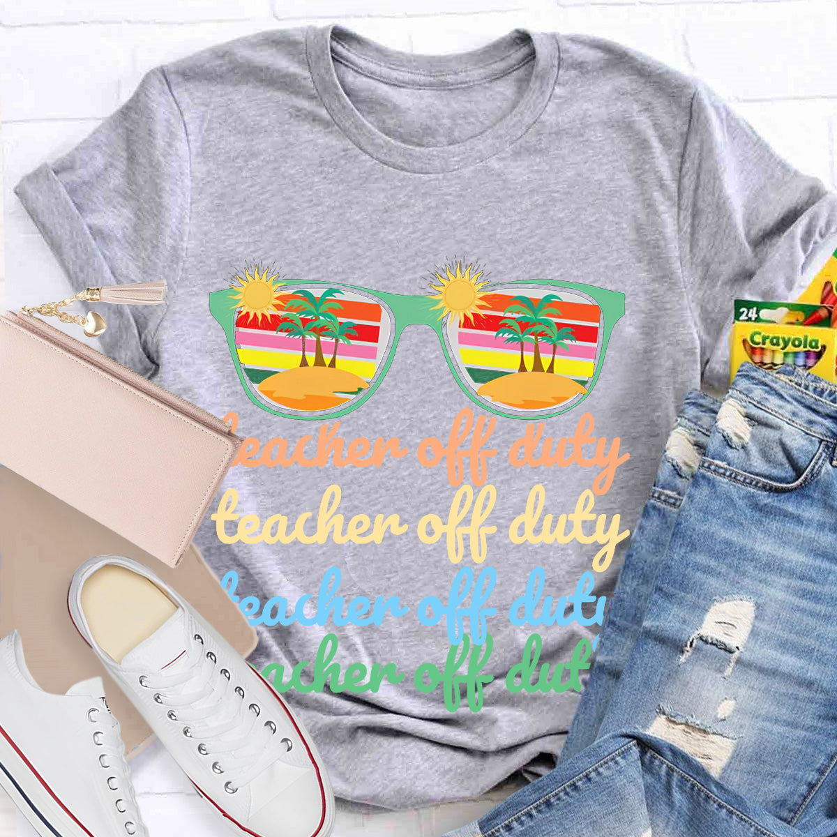 Teacher Off Duty Sunny Teacher T-Shirt
