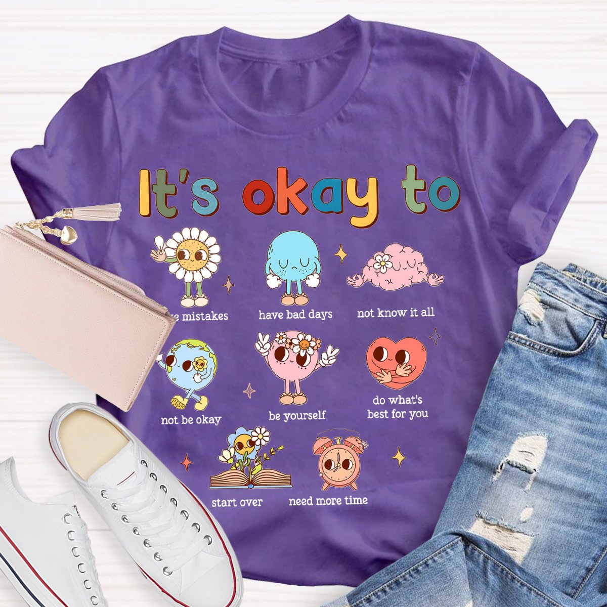 It's Ok To Mental Health Awareness Psychologist Teachers T-shirt