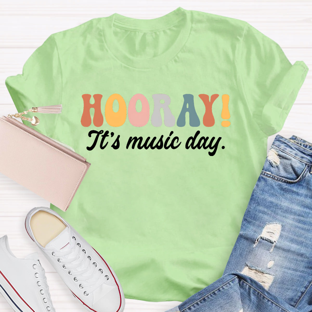 Hooray It's Music Day Teacher T-Shirt