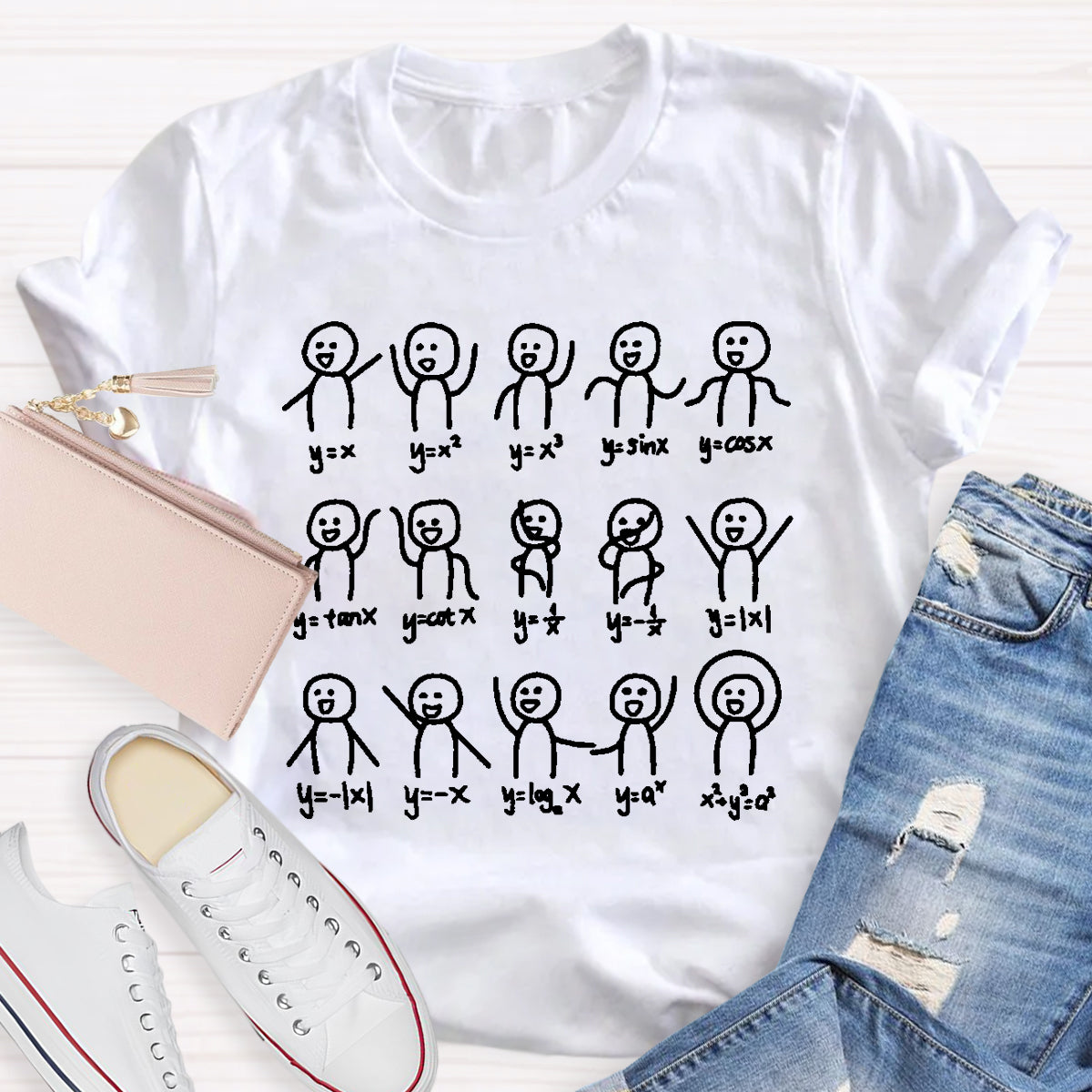 Graph Algebra Dance Figures Math Teacher T-Shirt