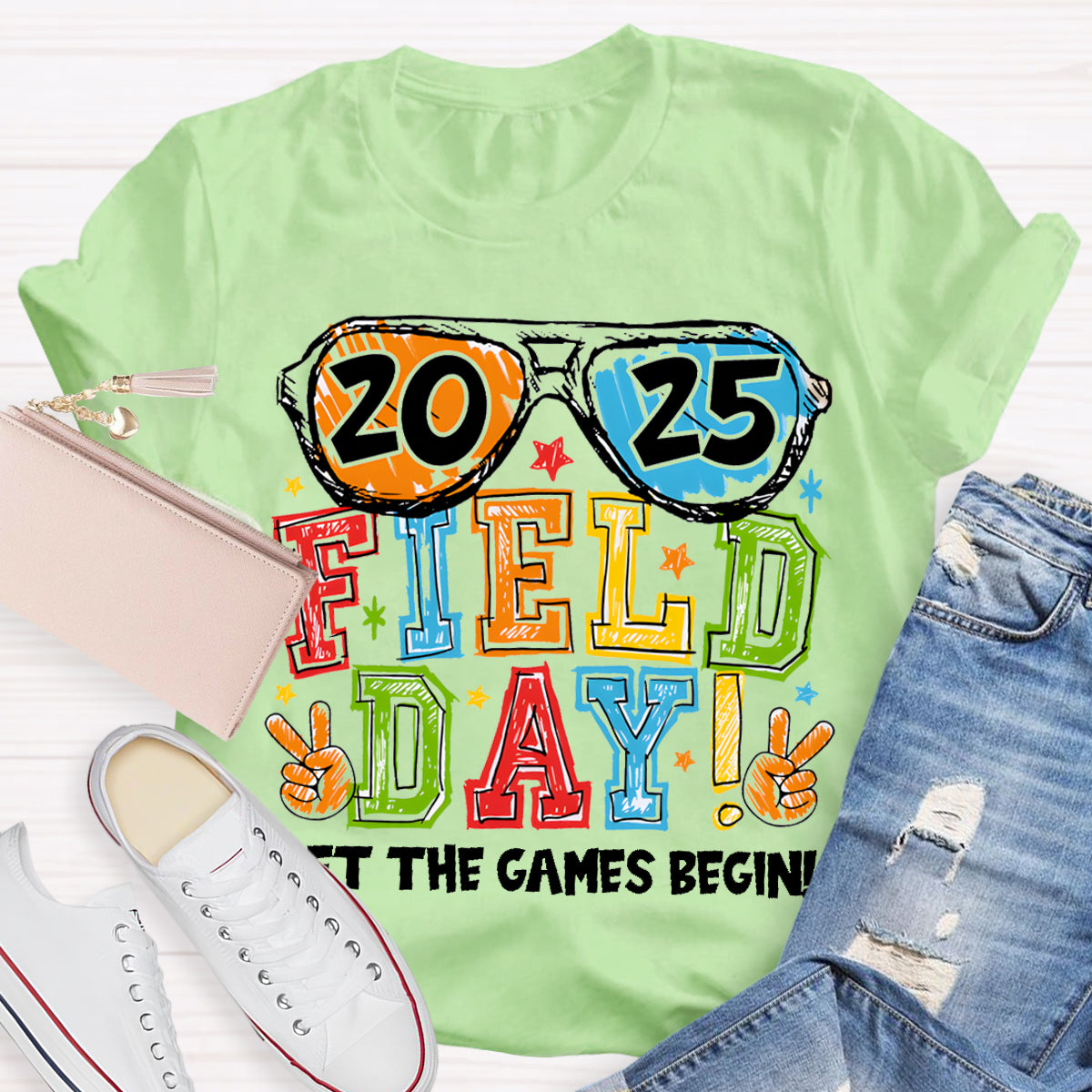 Field Day Let The Games Begin Teacher T-Shirt