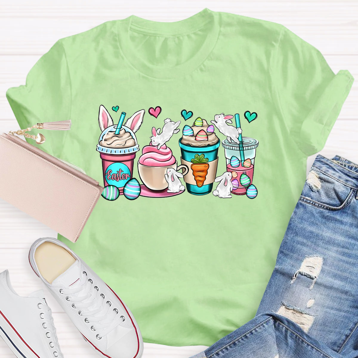 Easter Coffee Cups T-Shirt