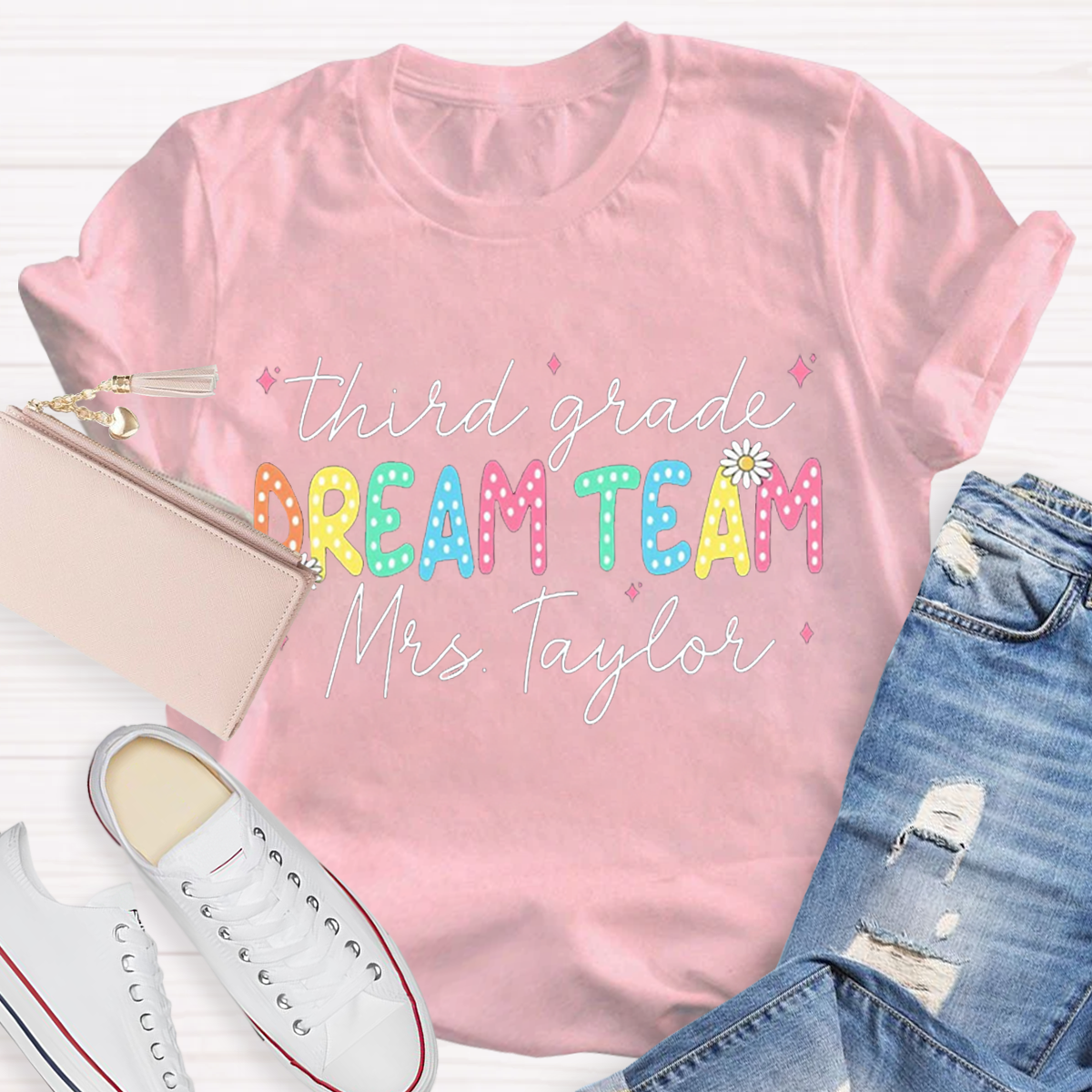 Personalized Grade And Name Dream Team T-Shirt