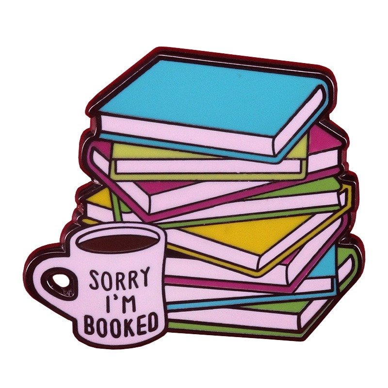 Coffee And Book Pin