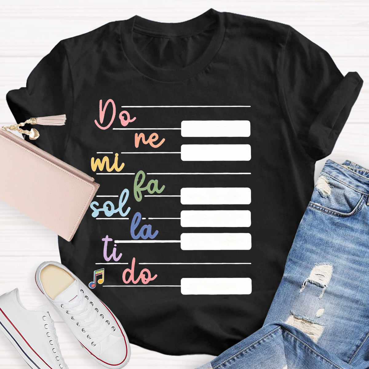 Do Re Mi Piano Keys Music Teacher T-Shirt