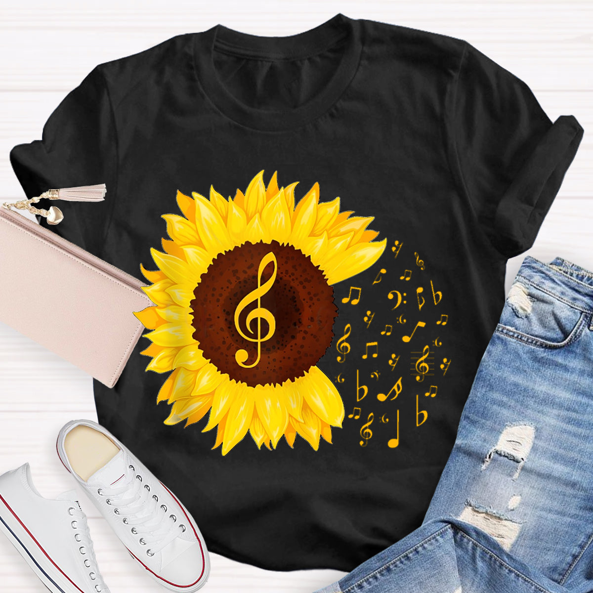 Music Gives Sunflowers The Rhythm Of Their Soul T-shirt
