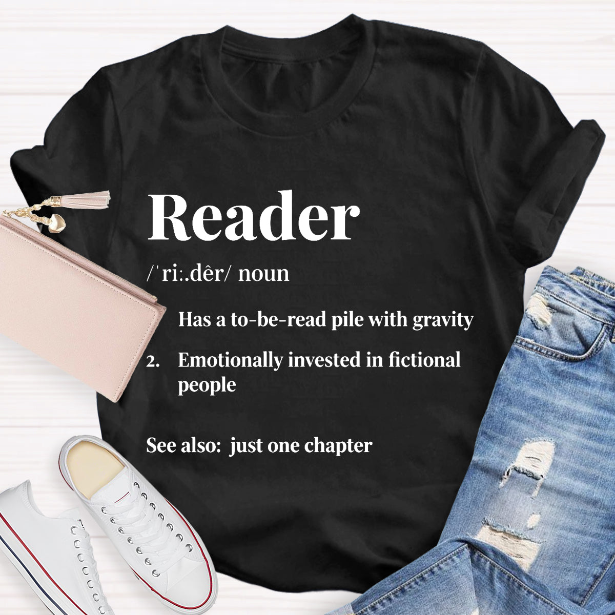 Reader Has A To Be Read Pile With Gravity Teacher T-shirt