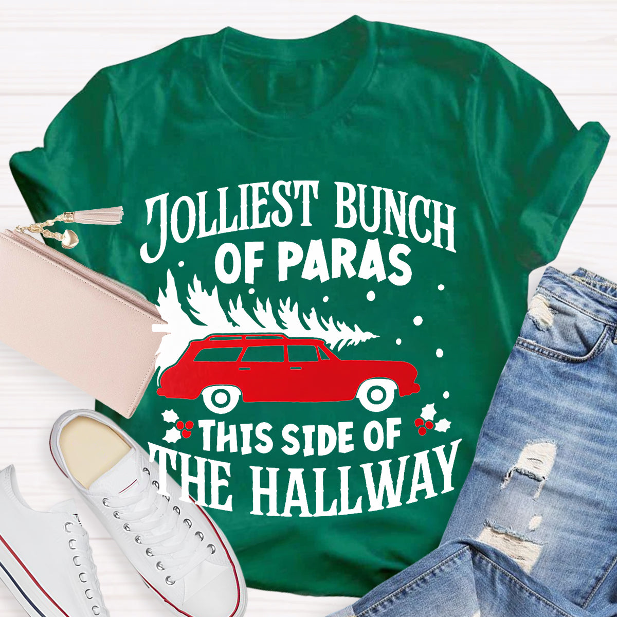 Jolliest Bunch Of Paras This Side Of The Hallway Christmas T-shirt