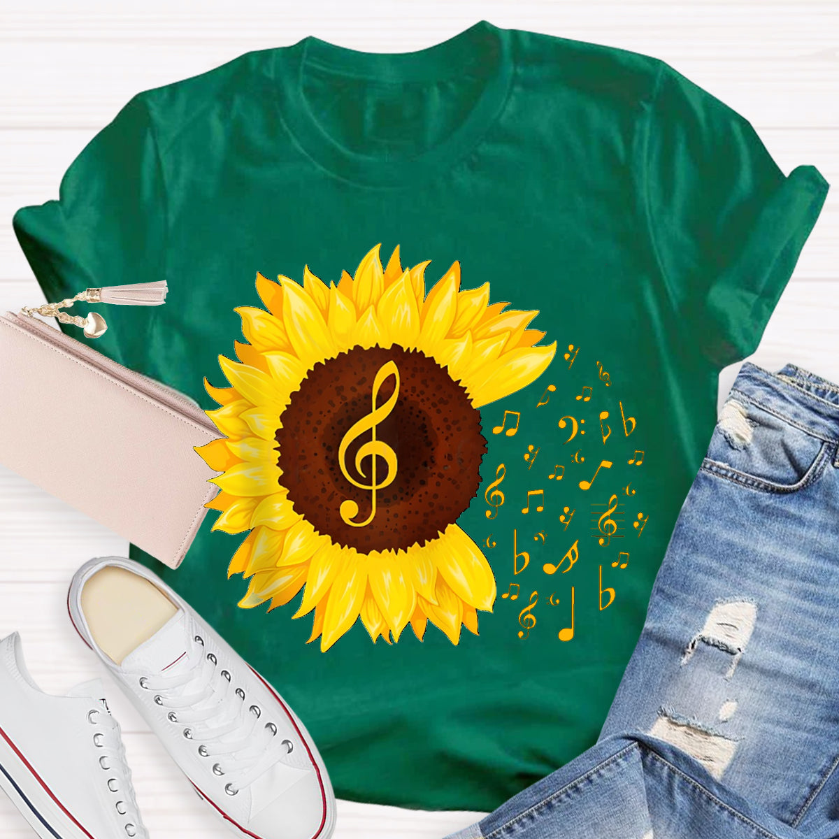 Music Gives Sunflowers The Rhythm Of Their Soul T-shirt