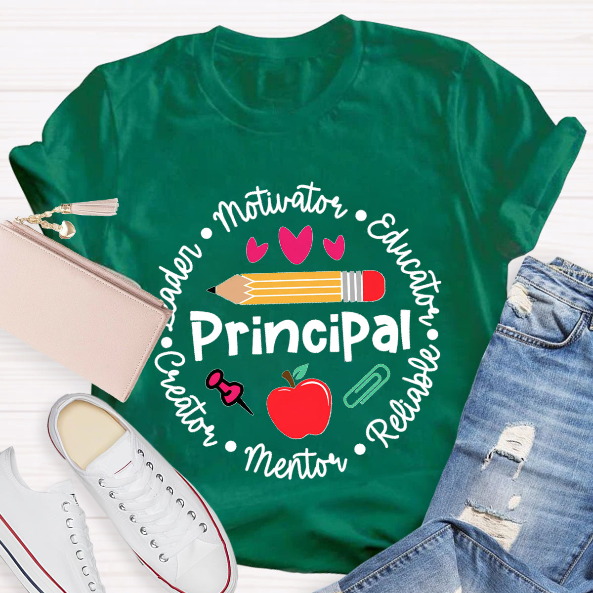 Principal Leader Motivator Educator Teacher T-Shirt