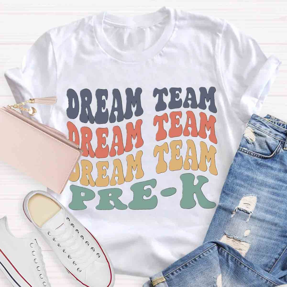 Personalized Grade Dream Team Color Block T-Shirt