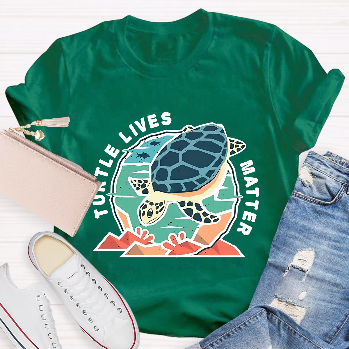 Turtle Lives Matter Teacher T-Shirt