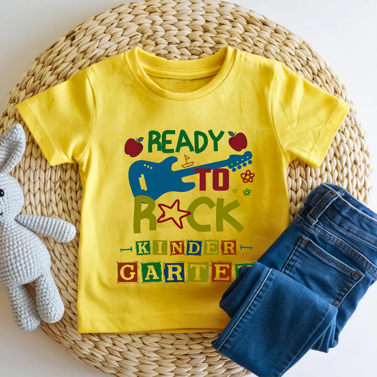 Personalized Grade Ready To Rock Kindergarten Toddler T-shirts