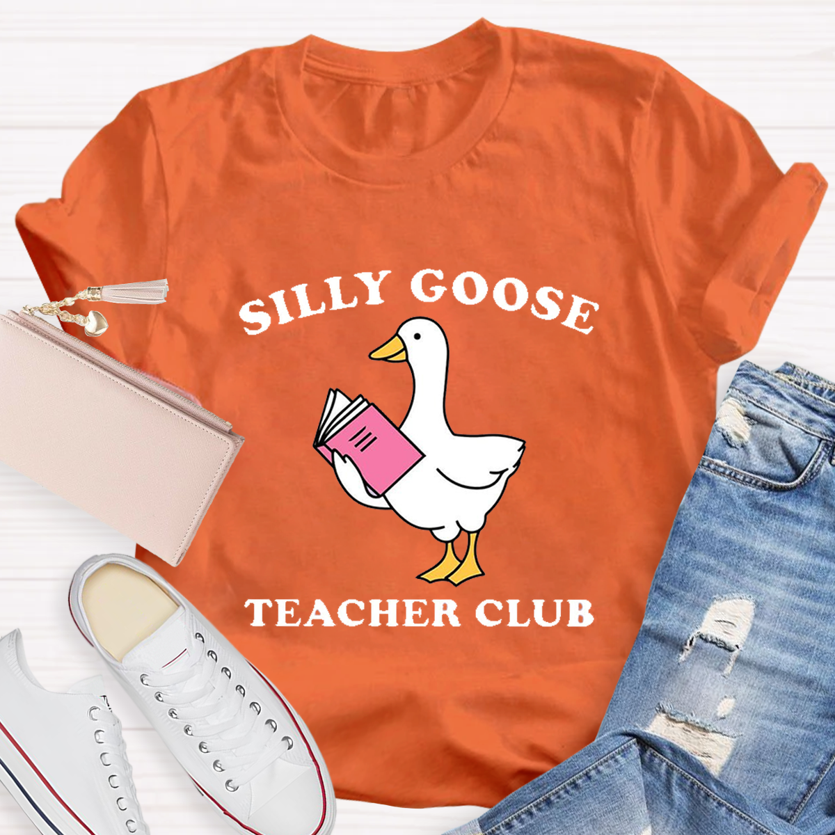 Silly Goose Teacher Club Funny T-Shirt