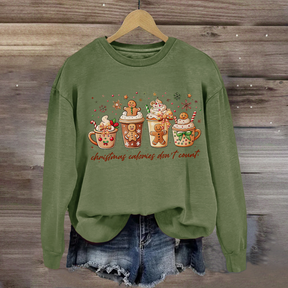 Christmas Coloring Don't Count Sweatshirt