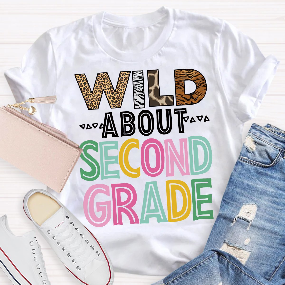 Personalized Wild Avabout Fourth Grade Teacher Shirt