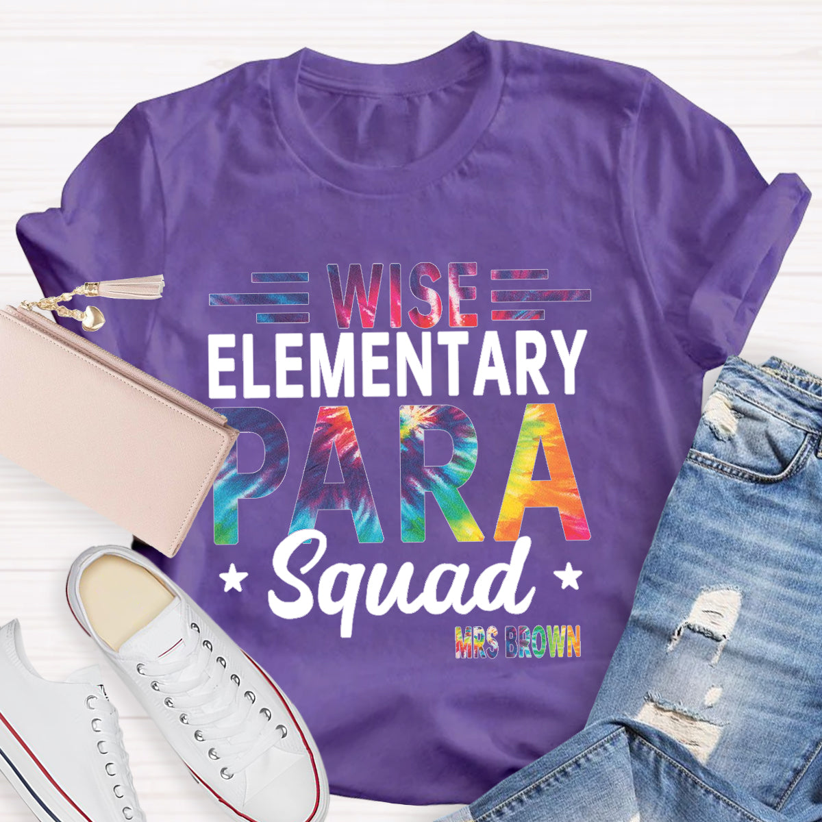 Personalized Name Wish Elementary Para Squad T-shirt