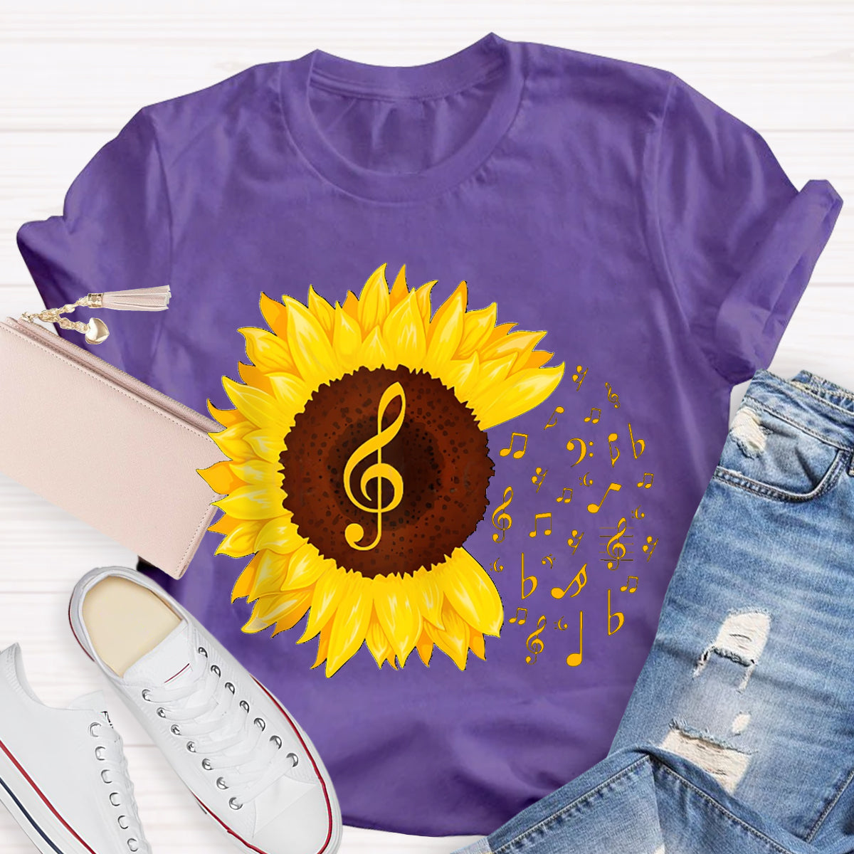 Music Gives Sunflowers The Rhythm Of Their Soul T-shirt