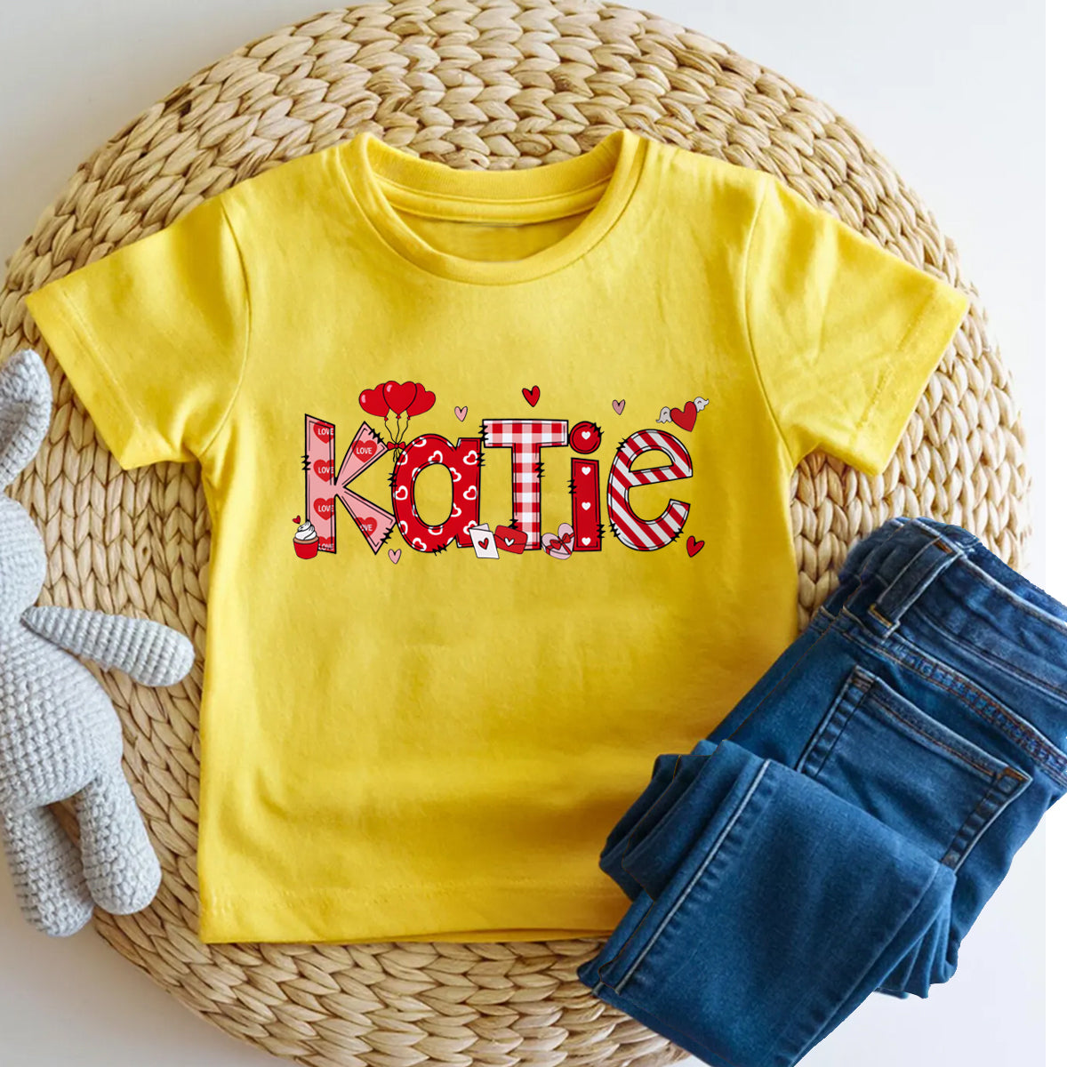 Personalized Name Love Letters Toddler T-shirts