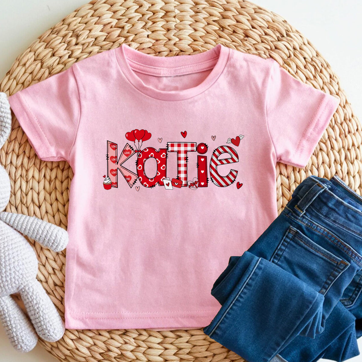 Personalized Name Love Letters Toddler T-shirts
