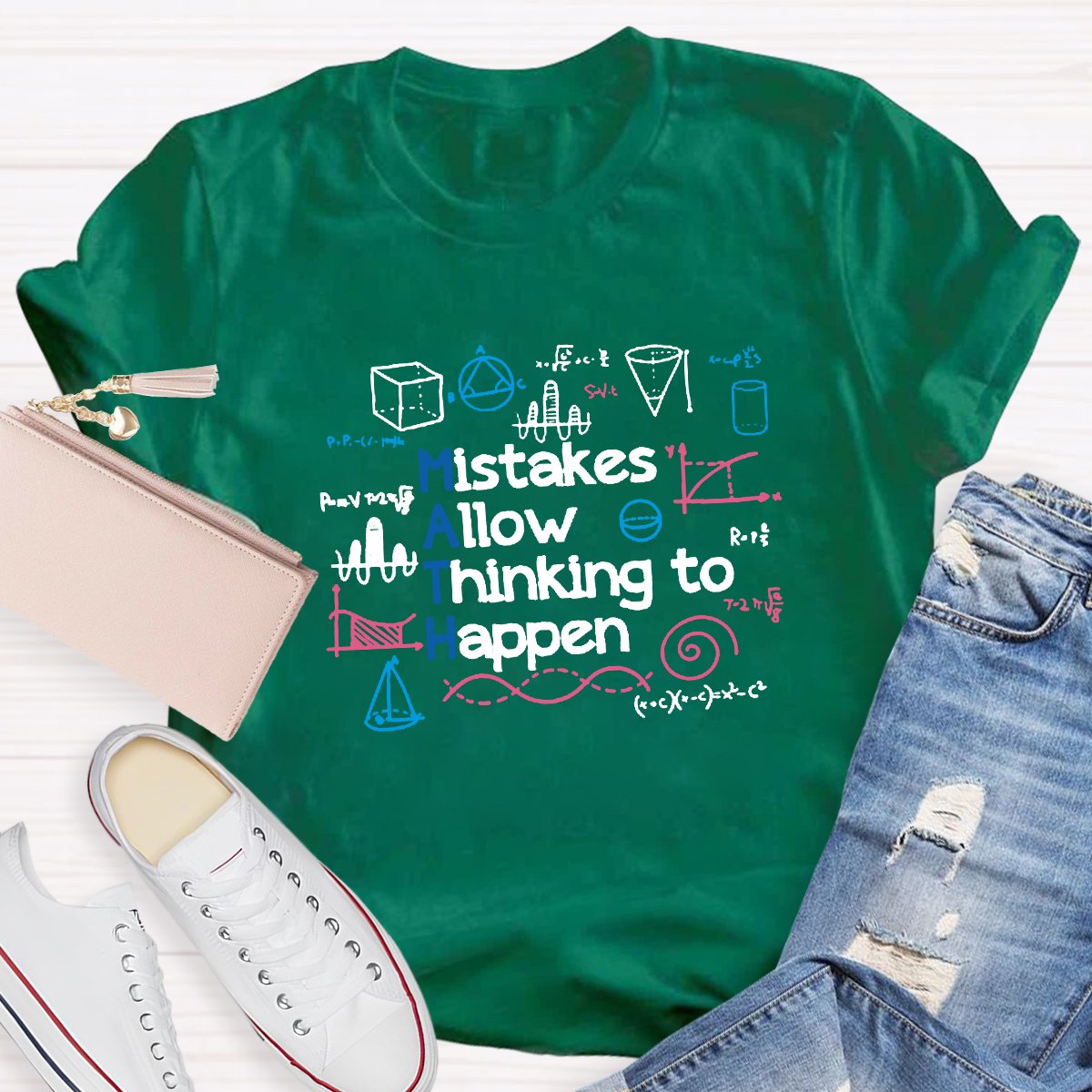 Mistakes Allow Thinking to Happen Math Teacher Shirt