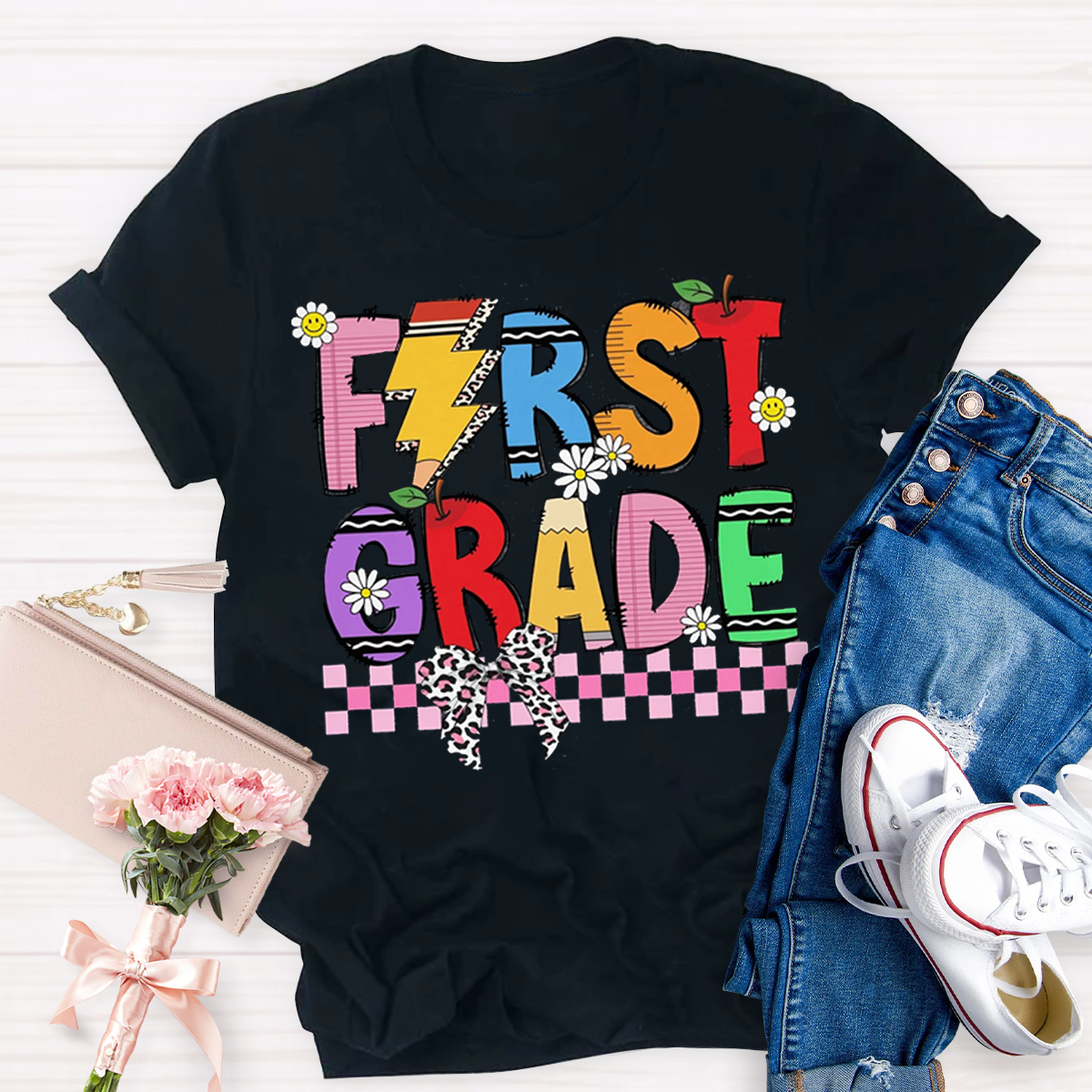 Personalized Grade Dream Team Teacher Squad T-shirt