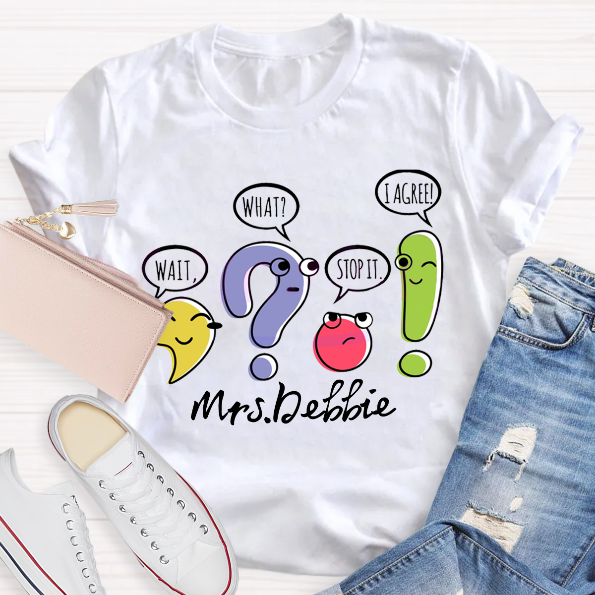 Personalized Your Name Grammar Teacher T-Shirt