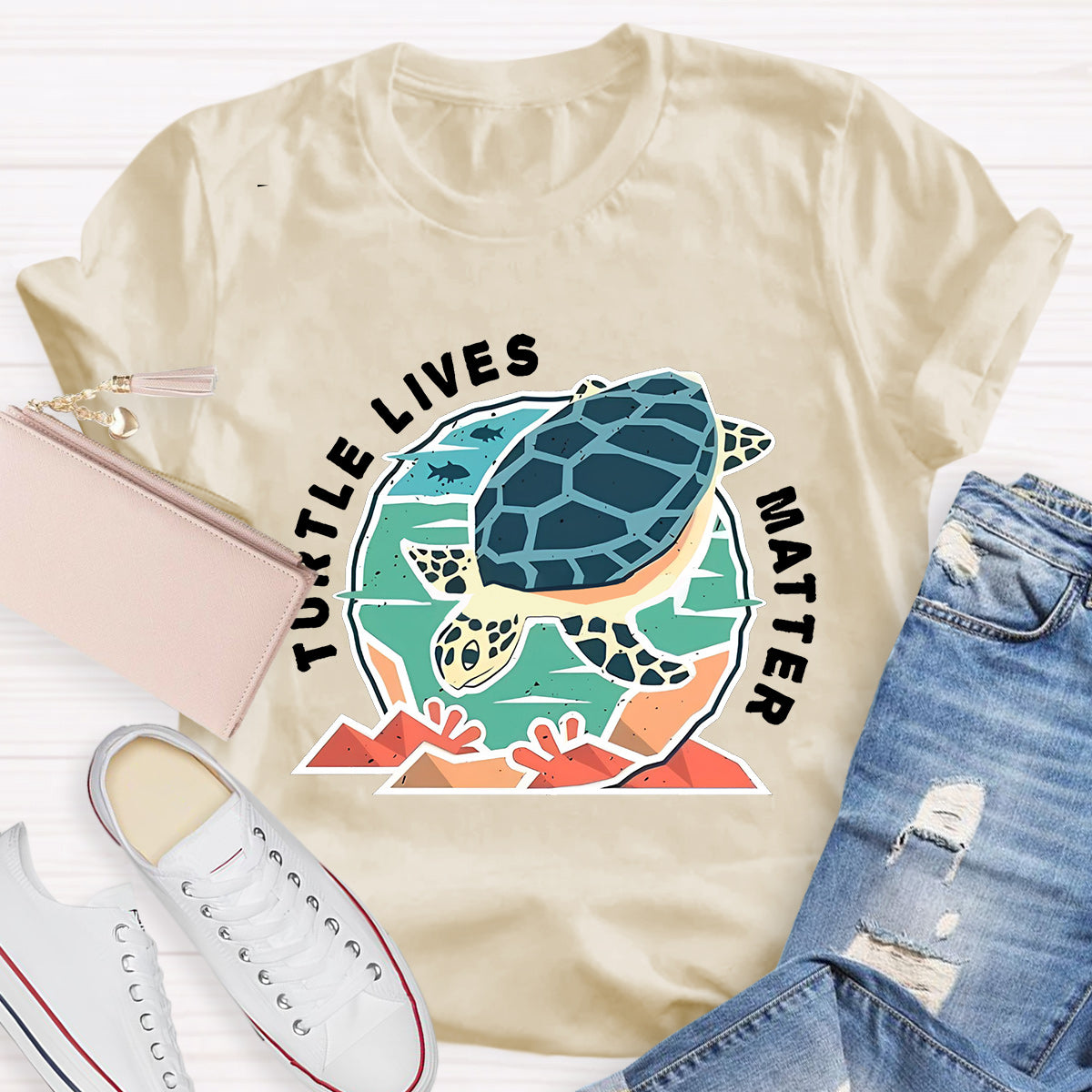 Turtle Lives Matter Teacher T-Shirt