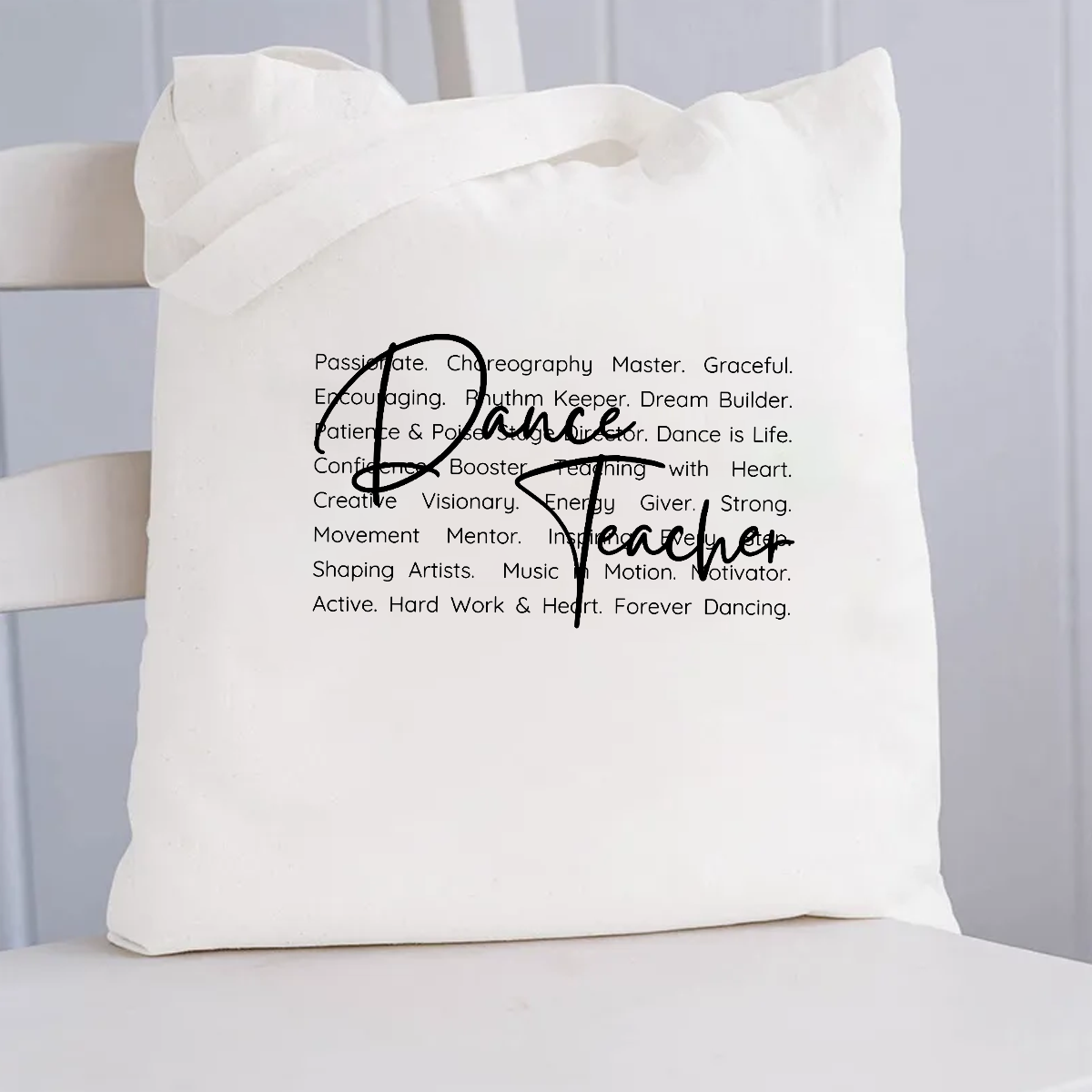 Dance Teacher Graceful Canvas Tote Bag