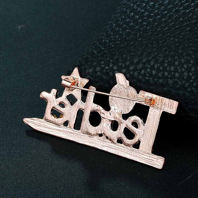 English Alphabet Brooches Teacher'S Day Brooches
