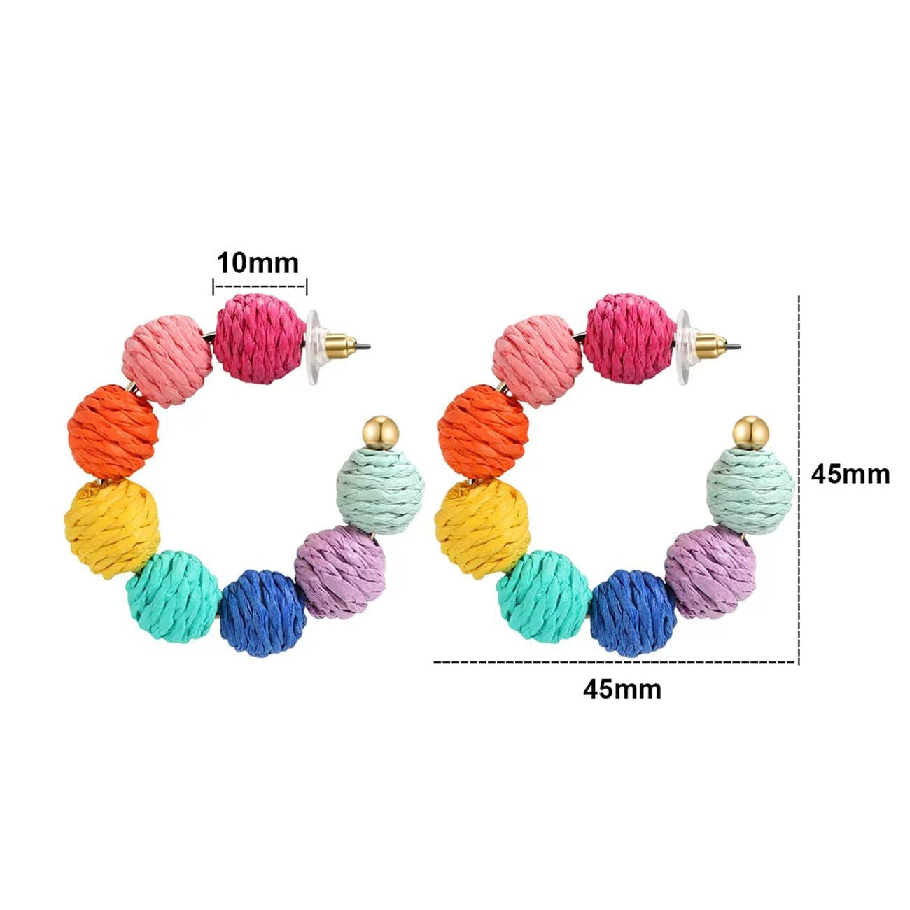 Colorful Boho Teacher Earrings