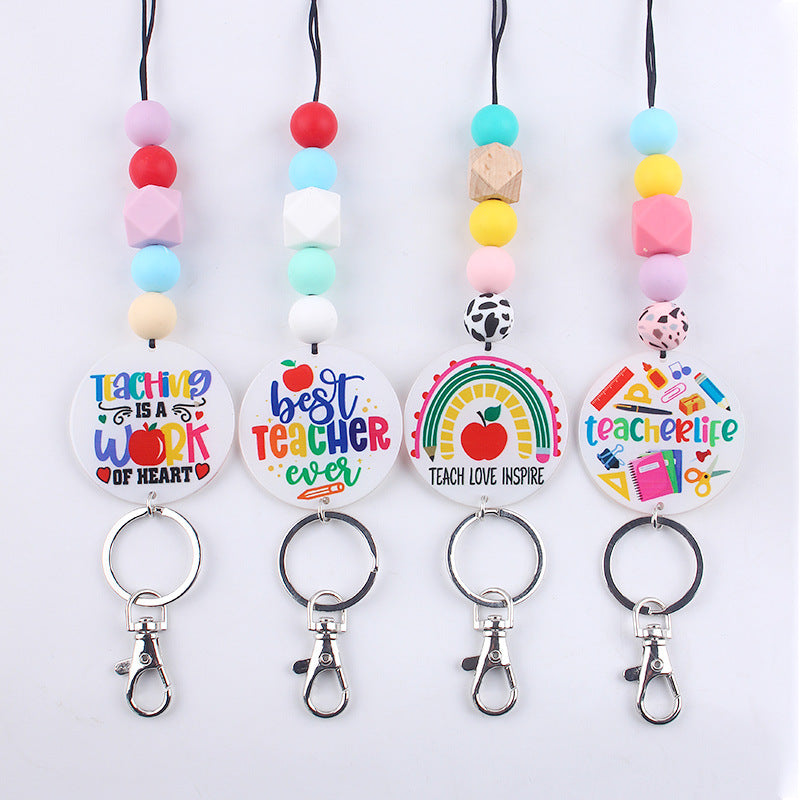 First Day Of School Teacher Lanyard
