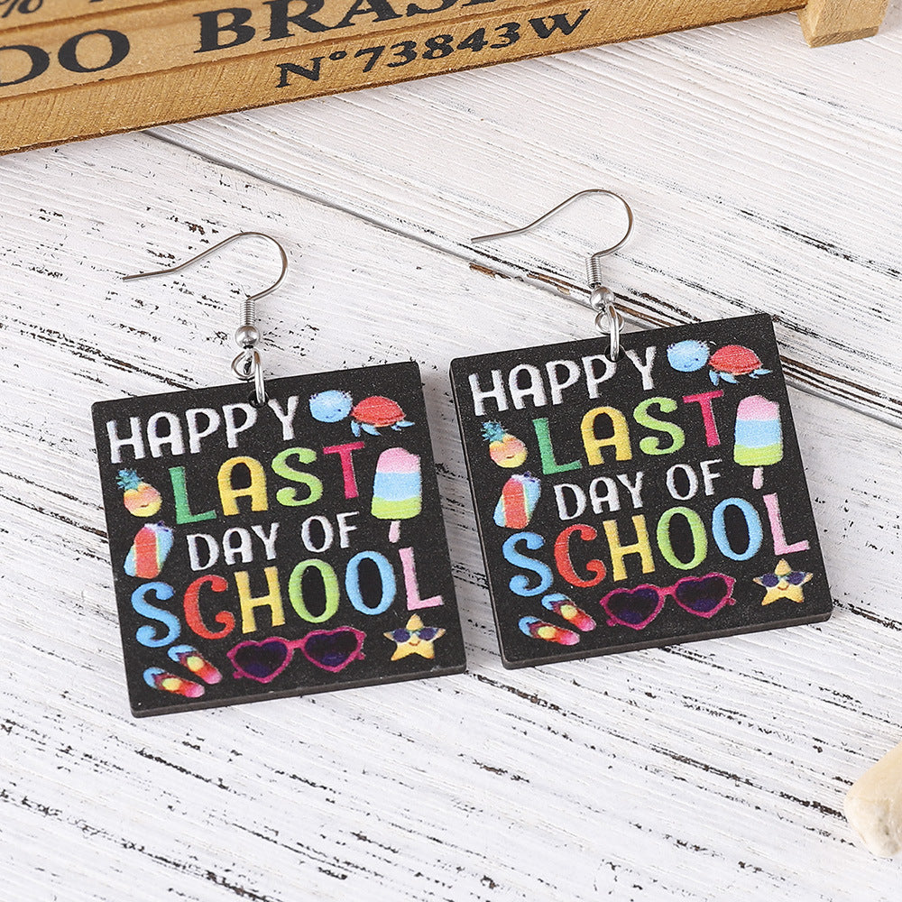Happy Last Day Of School Earrings