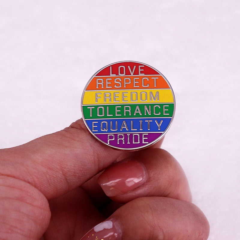Love and Respect Special Education Colorful Brooch