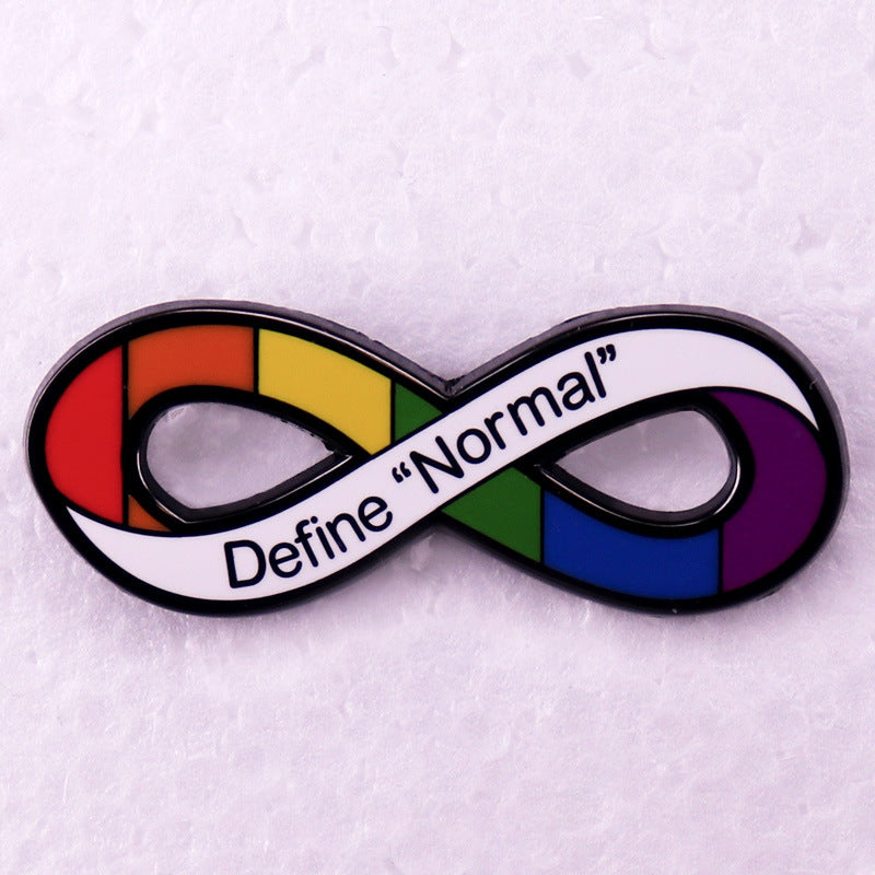 Autism Colorful Infinity Symbol Brooch