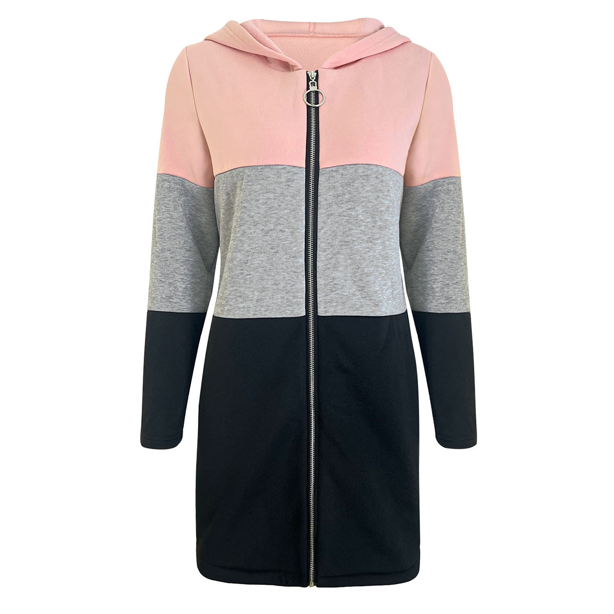 Color Block Hoodie Jacket for Women