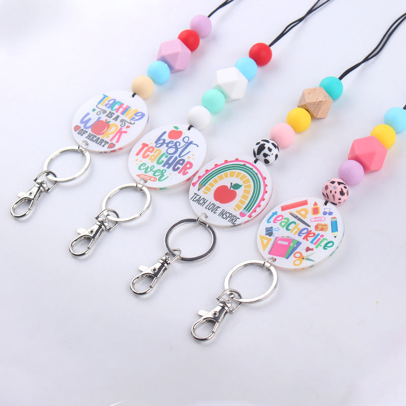 First Day Of School Teacher Lanyard