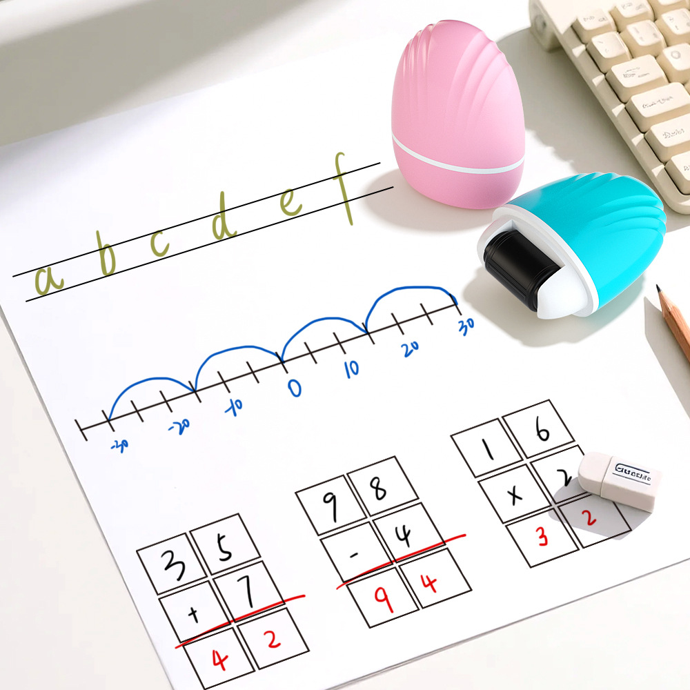 Teacher Roller Stamp Set – Double Line, Grid & Writing Guide Stamp