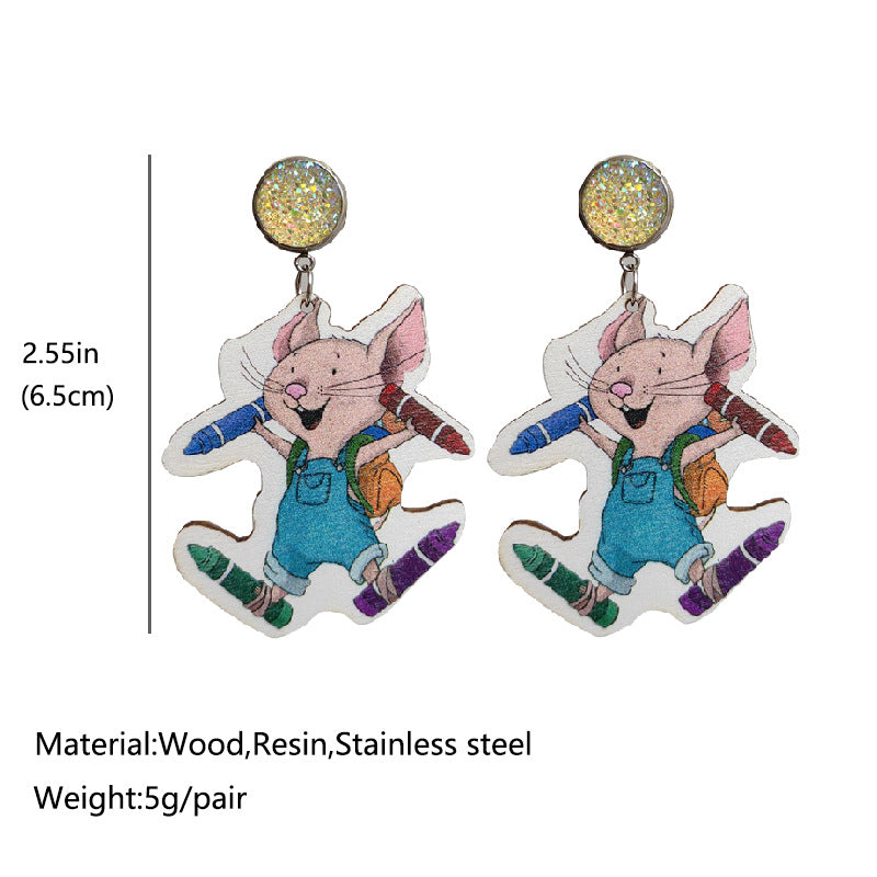 Pencil Colored the World Earrings