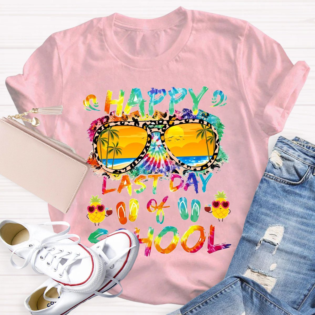 Happy Last Day Of School Teacher Graphic Shirt