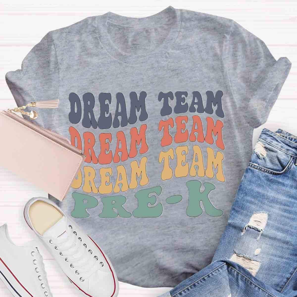 Personalized Grade Dream Team Color Block T-Shirt