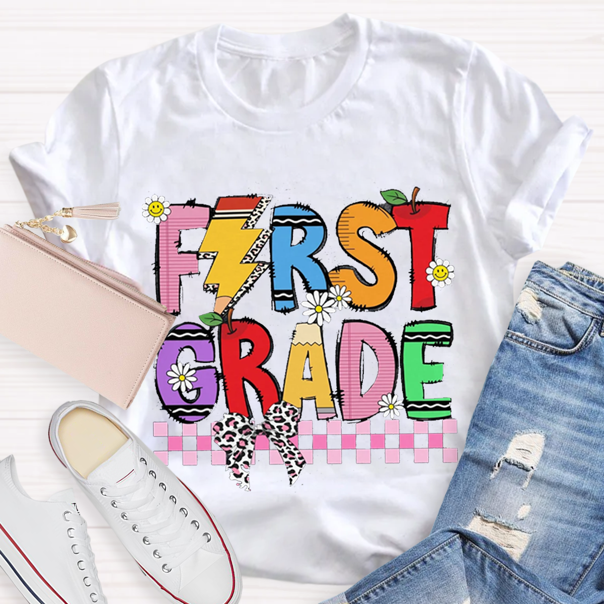 Personalized Grade Dream Team Teacher Squad T-shirt