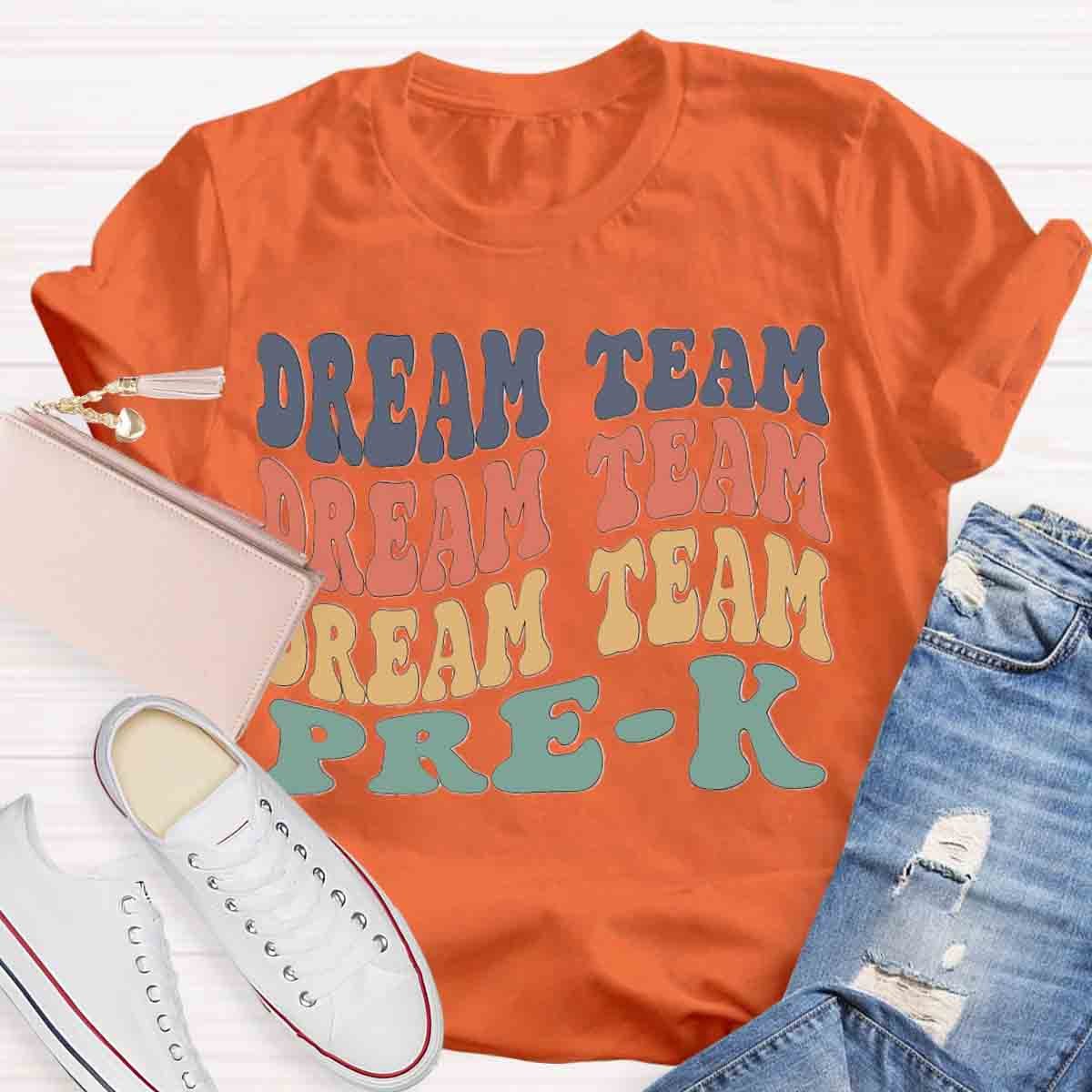 Personalized Grade Dream Team Color Block T-Shirt