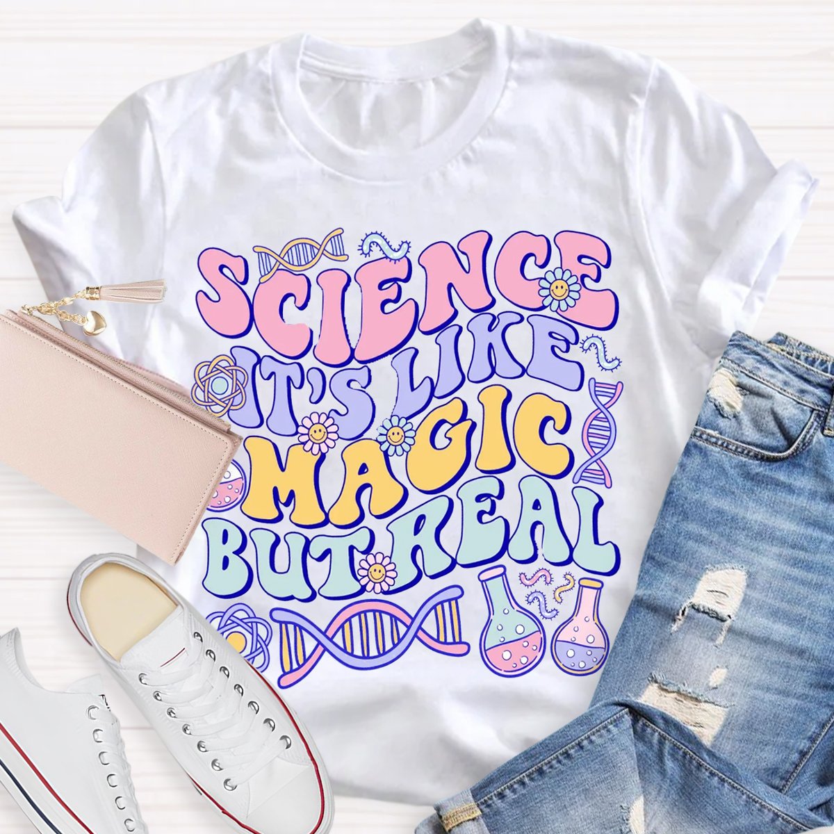 Science Like Magic But Real Science Teacher Shirt