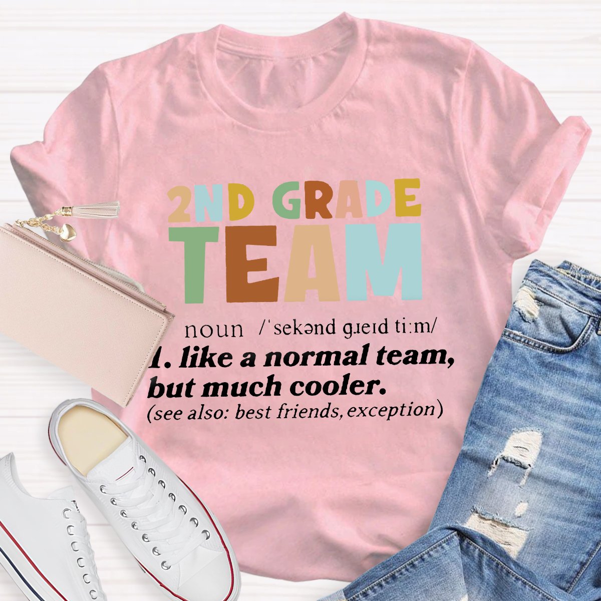 Personalized Grade Team Definition Teacher T-Shirt