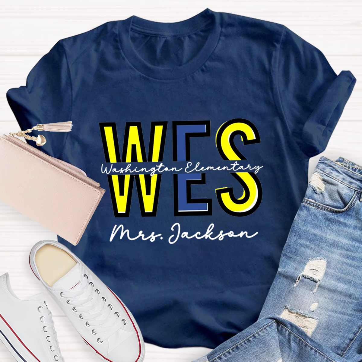 Personalized School And Teachers Name T-Shirt